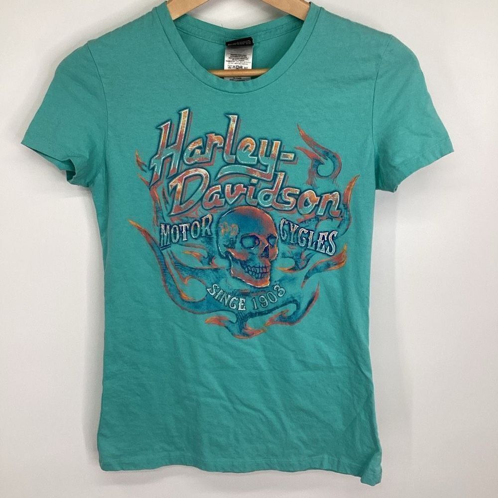 Ladies Rossmeyer's Harley-Davidson Motorcycle Daytona Florida tee Shirt small